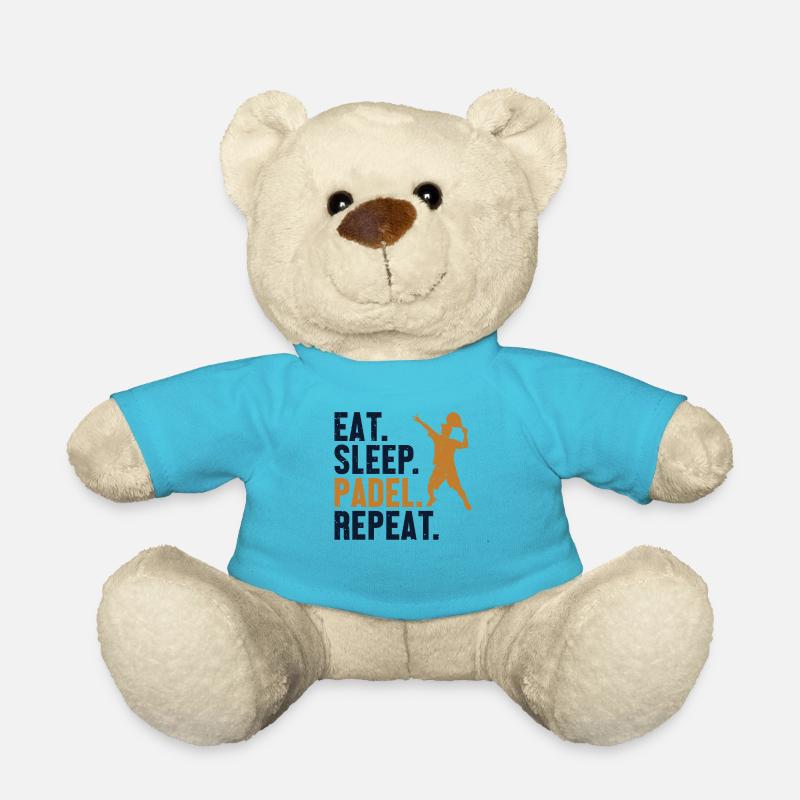 Eat Sleep Padel Repeat Paddleball Paddle Tennis - Teddy - Atollblau