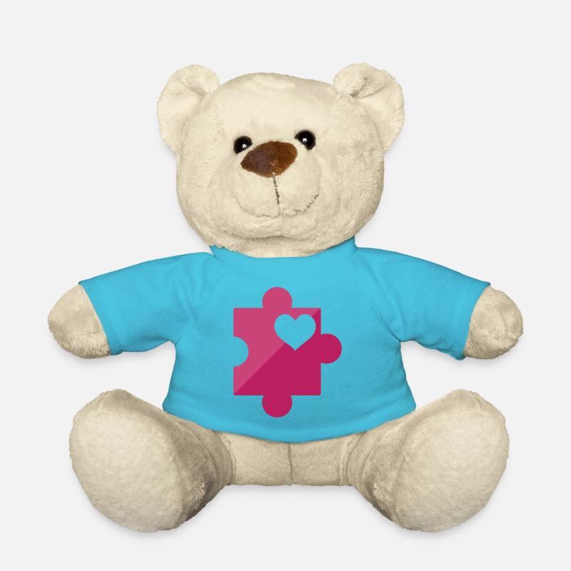 Autismus-Bewusstsein - Teddy - Atollblau
