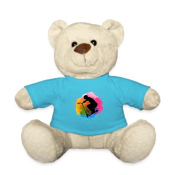 Coloré aquarelle stuntscooters scooters stunt - Nounours - bleu outremer - Devant