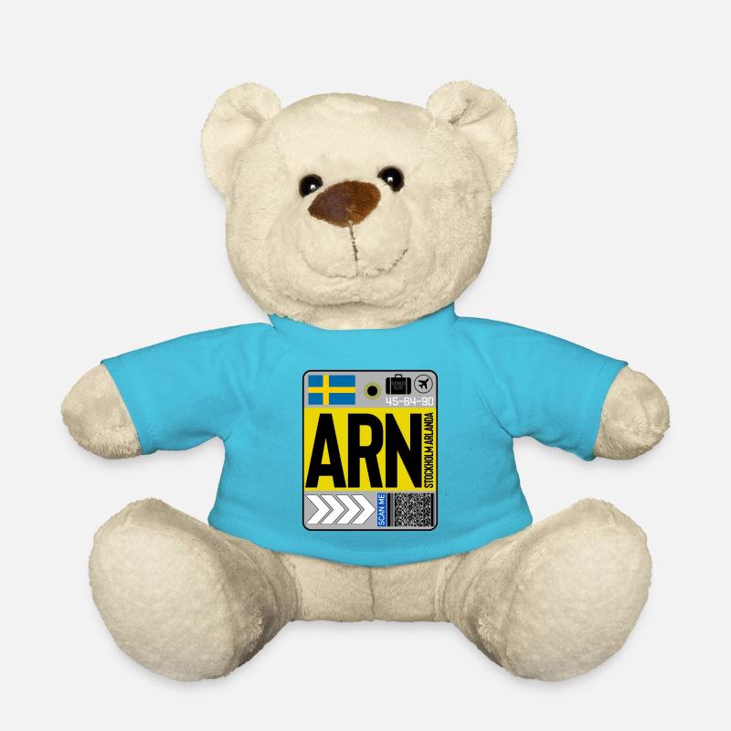 Stockholm Arlanda - Teddy - Atollblau