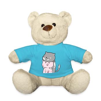 Promoted to big sister - Teddy Bear - atoll blue - Front