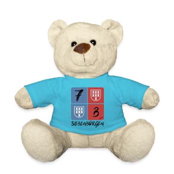 Pongratz Design | Modernes siebenbürgisches Design - Teddy - Atollblau - Vorne