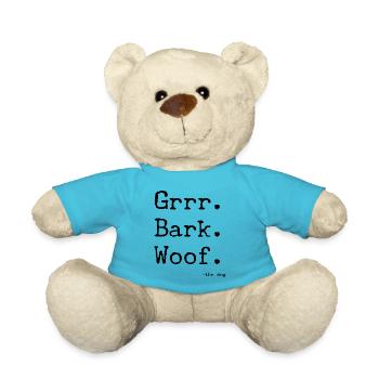 Grrr Bark woof - Nounours - bleu outremer - Devant
