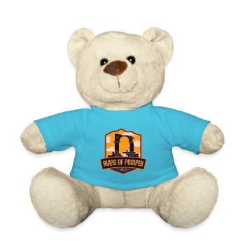 Ruins of Pompeii - Italy - Teddy Bear - atoll blue - Front