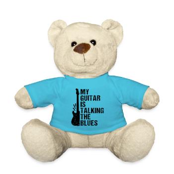 Ma guitare parle le blues - Nounours - bleu outremer - Devant