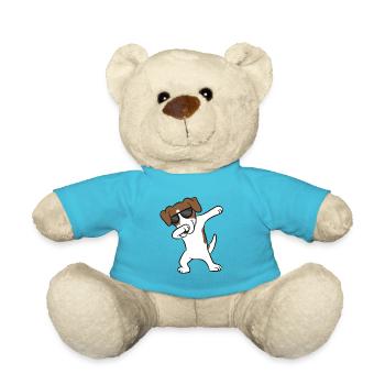 Jack Russell Dabbing Niedlicher Jack Russell - Teddy - Atollblau - Vorne