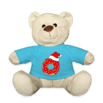 CHRISTMAS DONUT CHRISTMAS CAP ST. NICHOLAS GIFT - Teddy Bear - atoll blue - Front