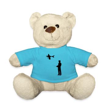 Modèle d’avion RC Volant Rétro Vintage Cadeau - Nounours - bleu outremer - Devant