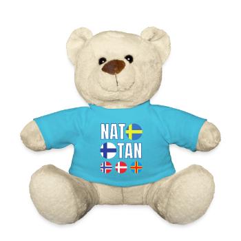 NATO I take Finland Sweden plus Norway Denmark Iceland - Teddy Bear - atoll blue - Front