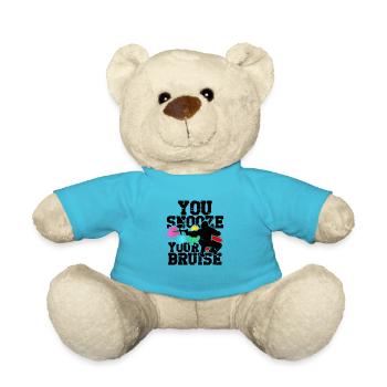 Funny Paintball You Snooze You Bruise - Team - Teddy Bear - atoll blue - Front