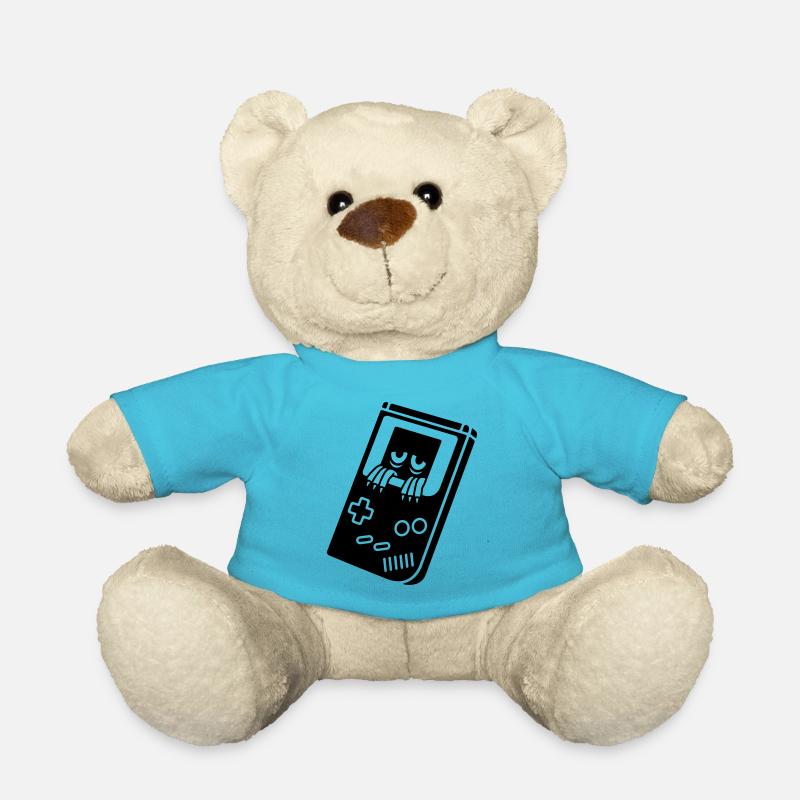 Game Boy avec créature - Nounours - bleu outremer