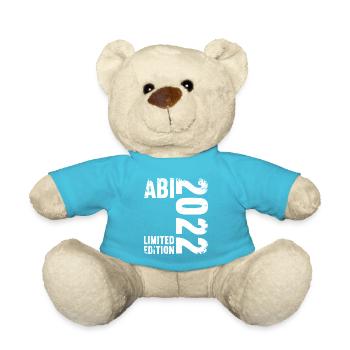 Abitur Gymnasium Damen und Herren Abi 2022 - Teddy - Atollblau - Vorne