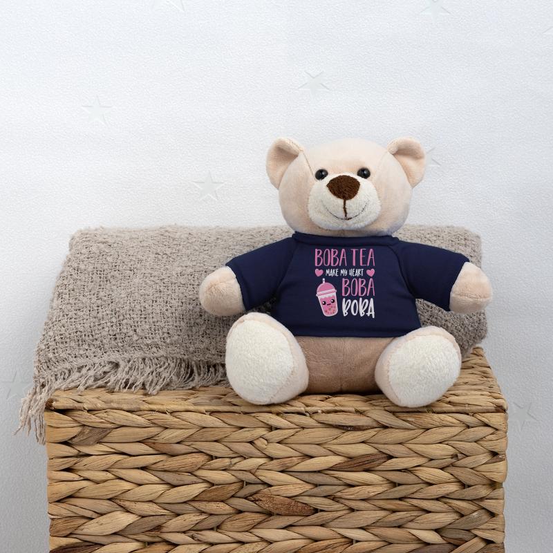 Powered By Tea Bubble Milk Tea Lovers Geschenkidee Teddy