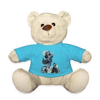 Demonic Singer - Teddy Bear - atoll blue - Front