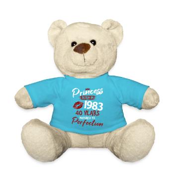 40ème anniversaire 40 ans de perfection Princesse 1983 - Nounours - bleu outremer - Devant