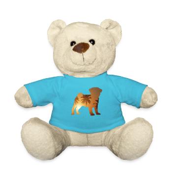 Sommerstrand - Mops - Teddy - Atollblau - Vorne