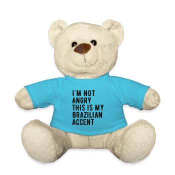 Je ne suis pas méchant, mon accent brésilien - Nounours - bleu outremer - Devant
