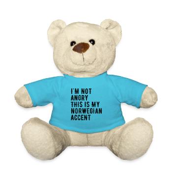 I'm not evil, my Norwegian accent - Teddy Bear - atoll blue - Front
