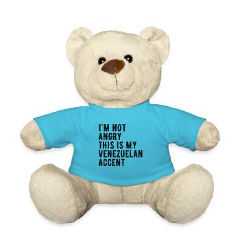 I'm not evil, my Venezuelan accent - Teddy Bear - atoll blue - Front
