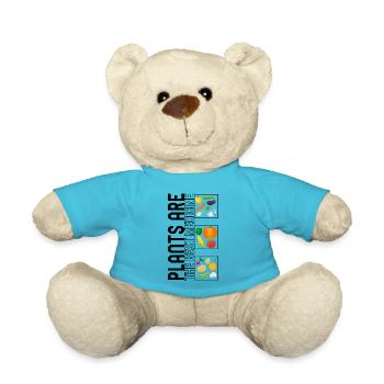 Chemise de légumes, les plantes sont le meilleur médicament, - Nounours - bleu outremer - Devant