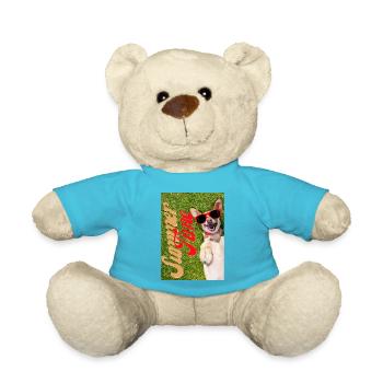 Summer Time lustiges Hunde Design - Teddy - Atollblau - Vorne