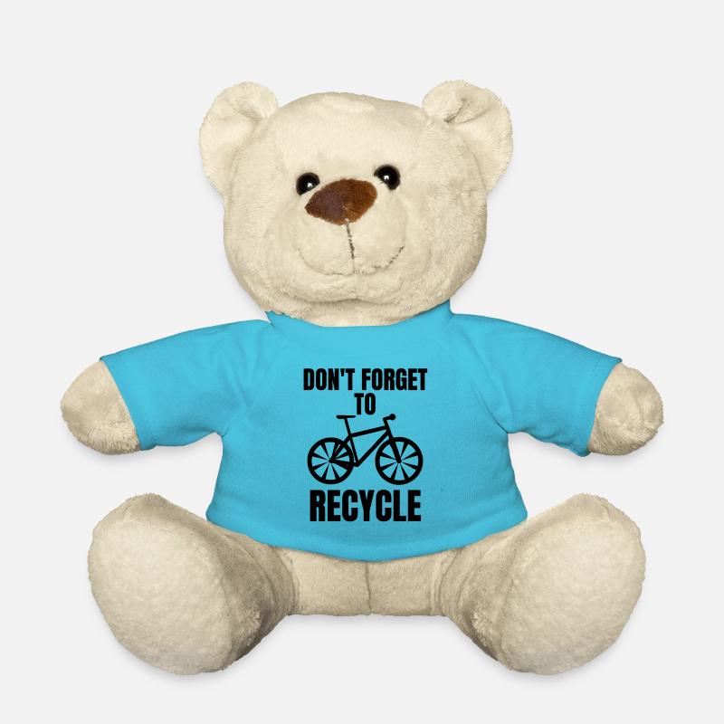 Jeu de mots sur le vélo - Nounours - bleu outremer