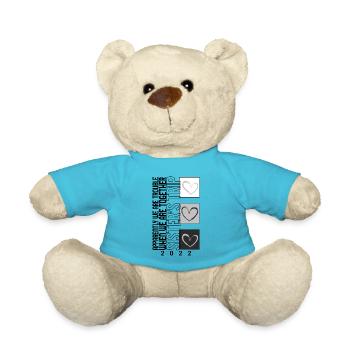 Sisters Trip 2022 Shirt, We Are Trouble When We - Teddy Bear - atoll blue - Front