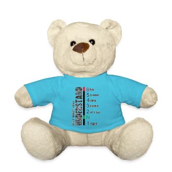 Motorcyclists understand this! - Teddy Bear - atoll blue - Front