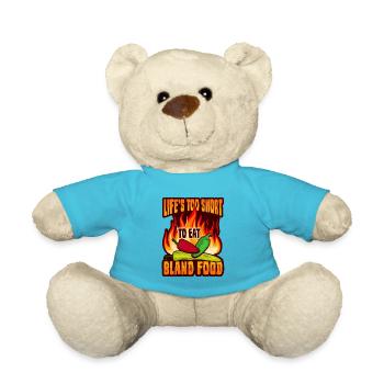 Chili Design für einen Habanero Chili Liebhaber - Teddy - Atollblau - Vorne