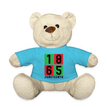 Juneteenth Shirt, 1865 BLM, Afro Femmes, Mélanine, - Nounours - bleu outremer - Devant