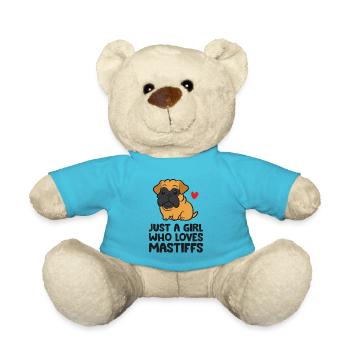 Just a Girl Who Loves Mastiffs Cane Corso Italian - Teddy - Atollblau - Vorne