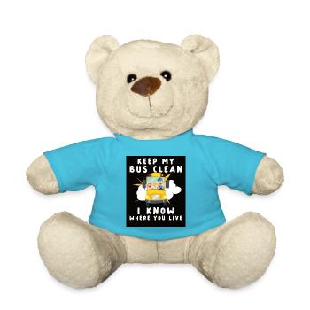 Funny School Bus Driver Appreciation anniversary - Teddy - Atollblau - Vorne