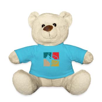 Ball Liebe Basketball Perfekter Teamplayer - Teddy - Atollblau - Vorne