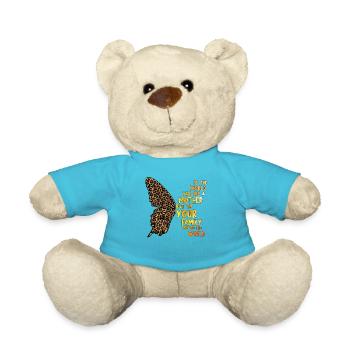 Stolze Mama Mutter Mami Lebensaufgabe Kinder Kind - Teddy - Atollblau - Vorne