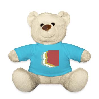 USA-Staat - Vintage Karte Arizona - Teddy - Atollblau - Vorne