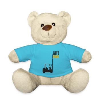 Gabelstapler Lagerist Logistiker Staplerfahrer - Teddy - Atollblau - Vorne