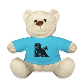 Aus Dem Weg Ich Kann Nicht Bremsen Ski Alpin - Teddy - Atollblau - Vorne
