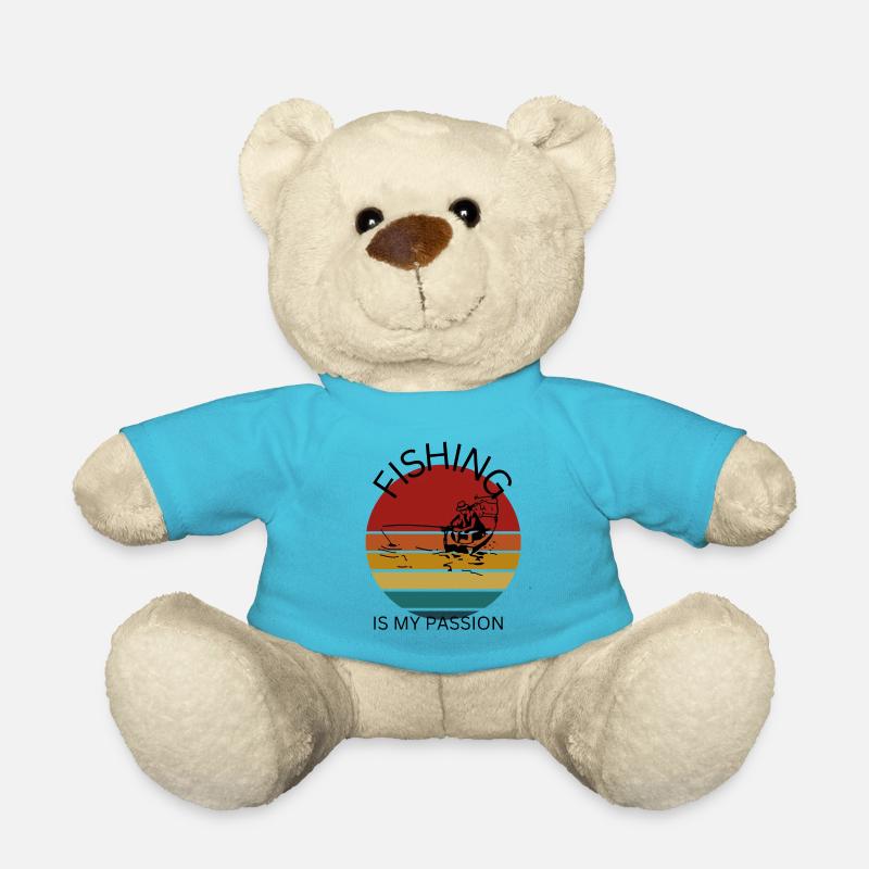 La pêche est ma passion - Nounours - bleu outremer