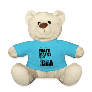 Mathematics - Teddy Bear - atoll blue - Front