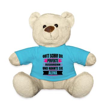 Erzgebirge Frau Namen Sachsen Alina - Teddy - Atollblau - Vorne
