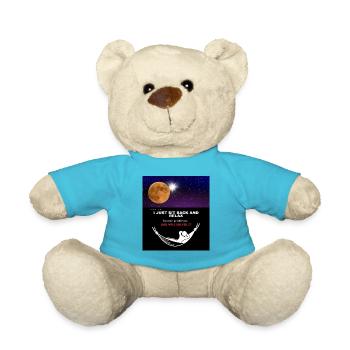 I just sit back and Relax - Teddy Bear - atoll blue - Front
