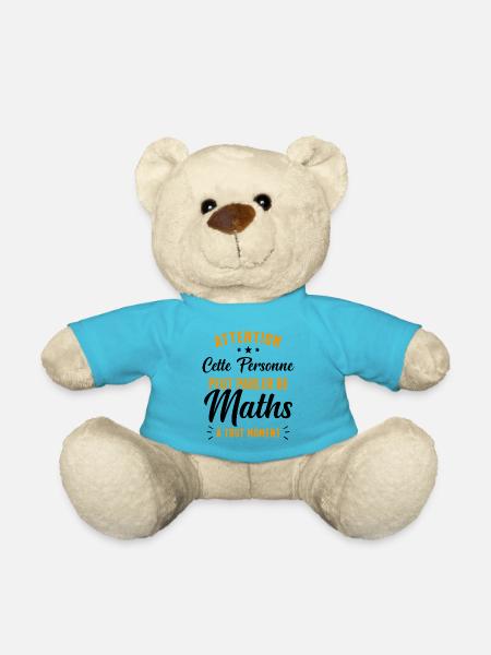 Prof de Maths Mathématique Cadeau Mathématicien - Nounours - bleu outremer