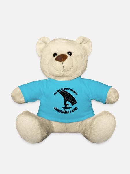 Windsurfer Windsurfing Surf Kitesurfer Cadeau - Nounours - bleu outremer
