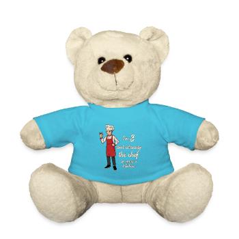I'm 3 - Young Chef - Teddy Bear - atoll blue - Front
