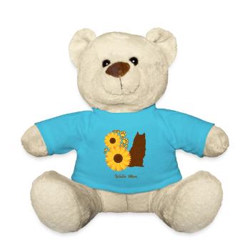 Sonnenblumenmutter - Westie - Teddy - Atollblau - Vorne