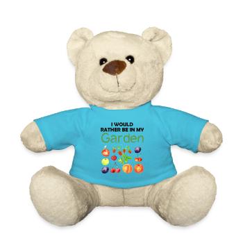 Jardin drôle Dicton Hobby Gardener Idée cadeau - Nounours - bleu outremer - Devant