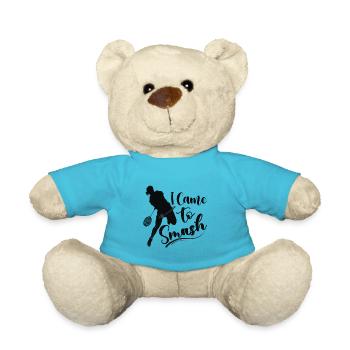 Je suis venu à Smash Badminton Player Shuttlecock Sport - Nounours - bleu outremer - Devant