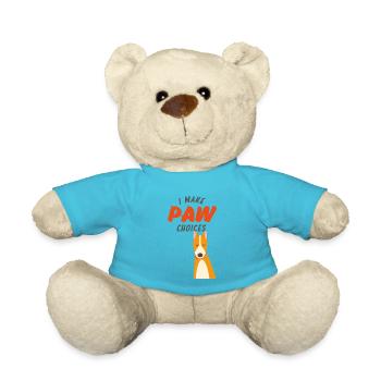 Ich treffe Pfotenentscheidungen, ich treffe schlechte Entscheidungen Hundeliebhaber - Teddy - Atollblau - Vorne