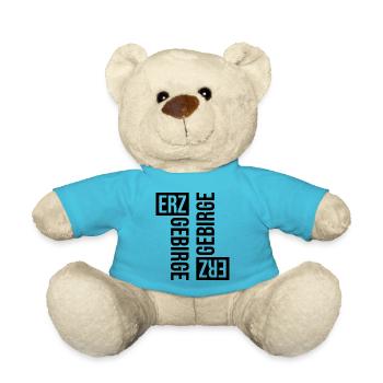 Erzgebirge Heimat liebe - Teddy - Atollblau - Vorne