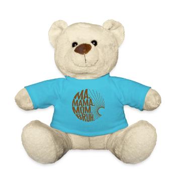 Mutterhemd, Ma Mama Mama Bruh Simple Motherhood - Teddy - Atollblau - Vorne